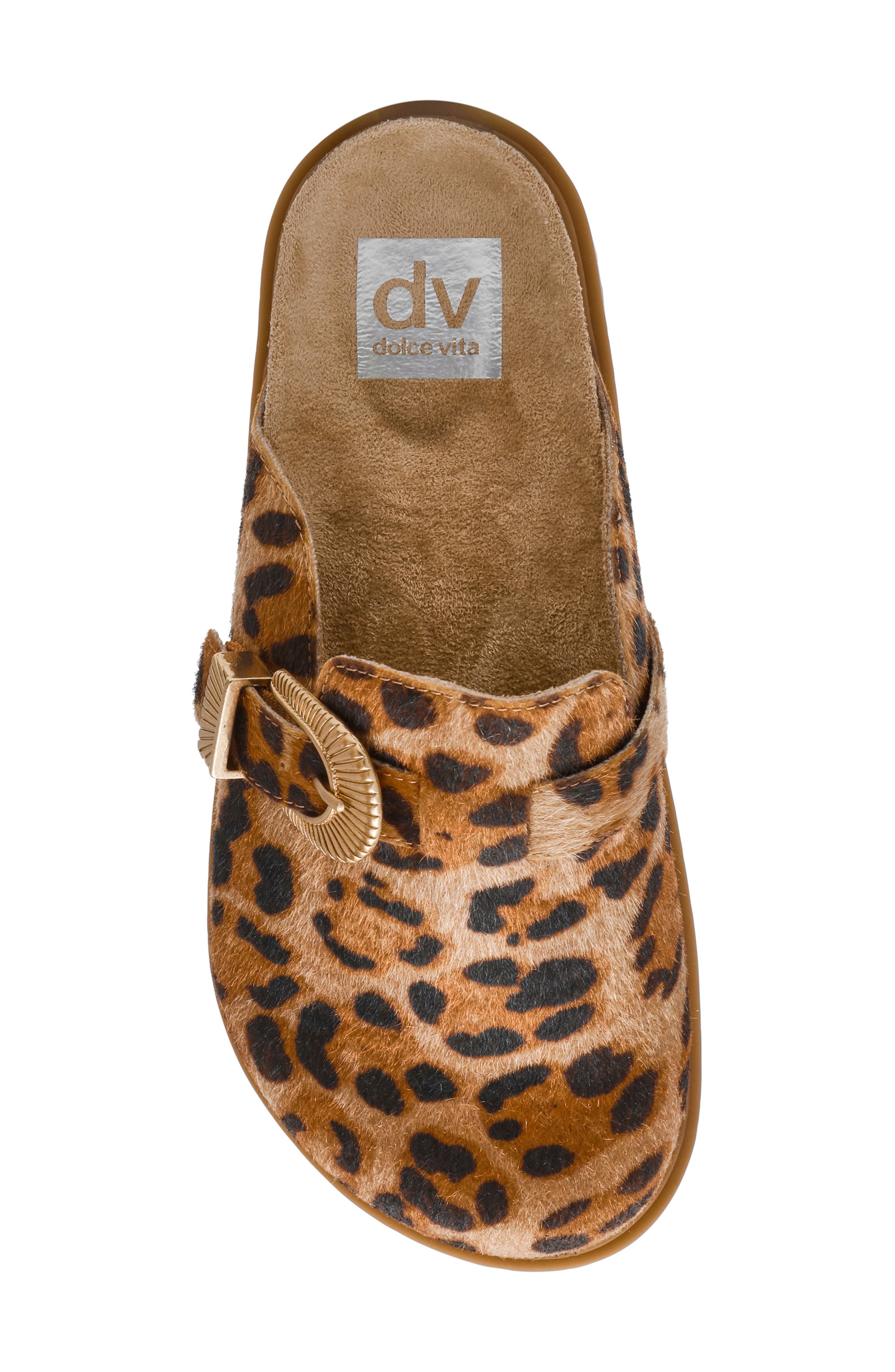 DV by Dolce Vita Yeehaw Faux Calf Hair Mule, Alternate, color, Leopard