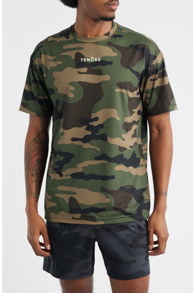 Short Sleeve UPF 50+ Graphic T-Shirt, Main, color, OLIVE CAMO