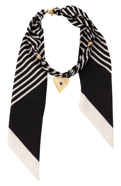 Heart Scarf Necklace