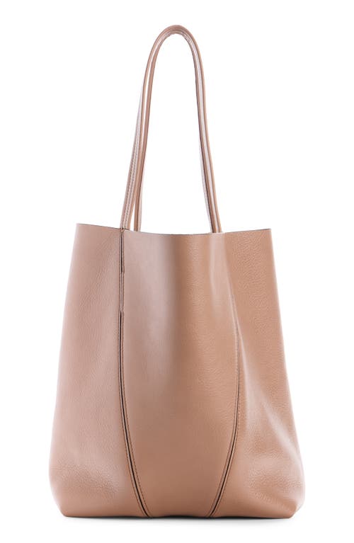 Chloé Spin Leather Tote In Pink