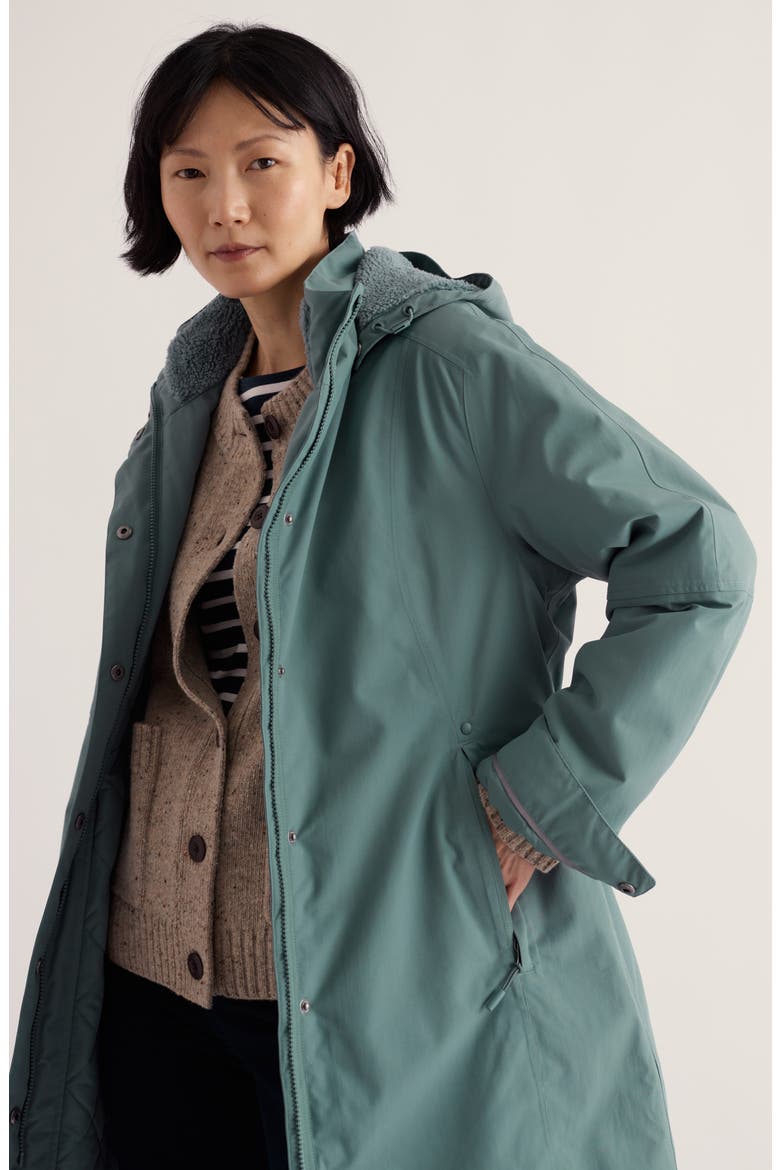 Janelle Waterproof Coat with Removable Hood, Alternate, color, WADE