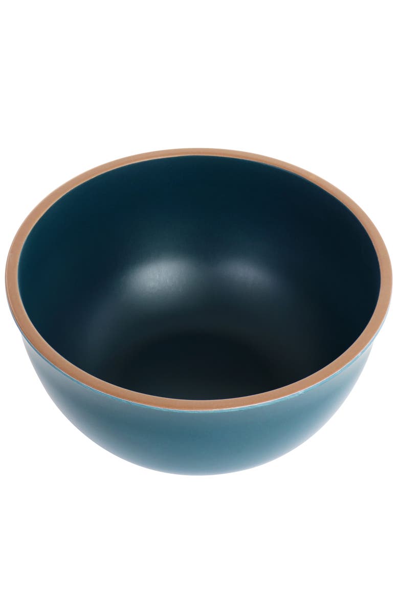 Gibson Home Rockabye 4 Piece Melamine Cereal Bowl Set, Alternate, color, Dark Teal