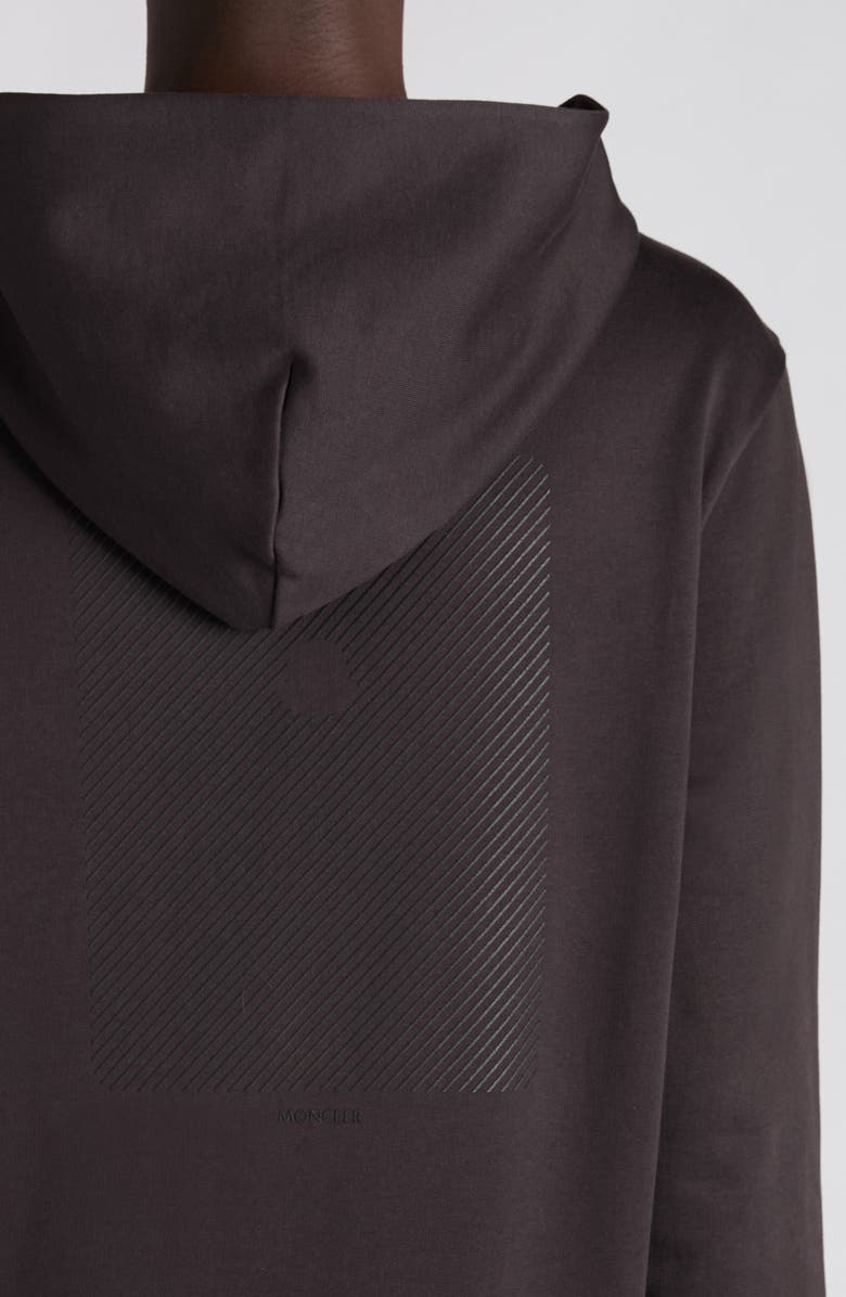 Moncler Logo Patch Hoodie, Alternate, color, Espresso