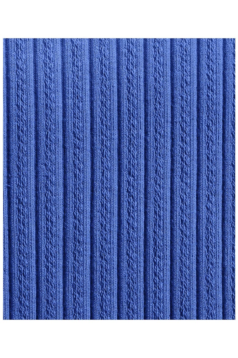 Pointelle Cap Sleeve Top, Alternate, color, Crisp Blue