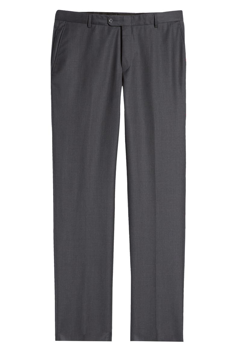 Honeyway Flat Front Pants, Alternate, color, CHARCOAL