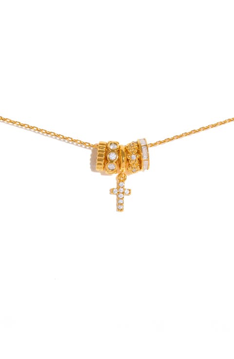 Rio Cross Charm Necklace