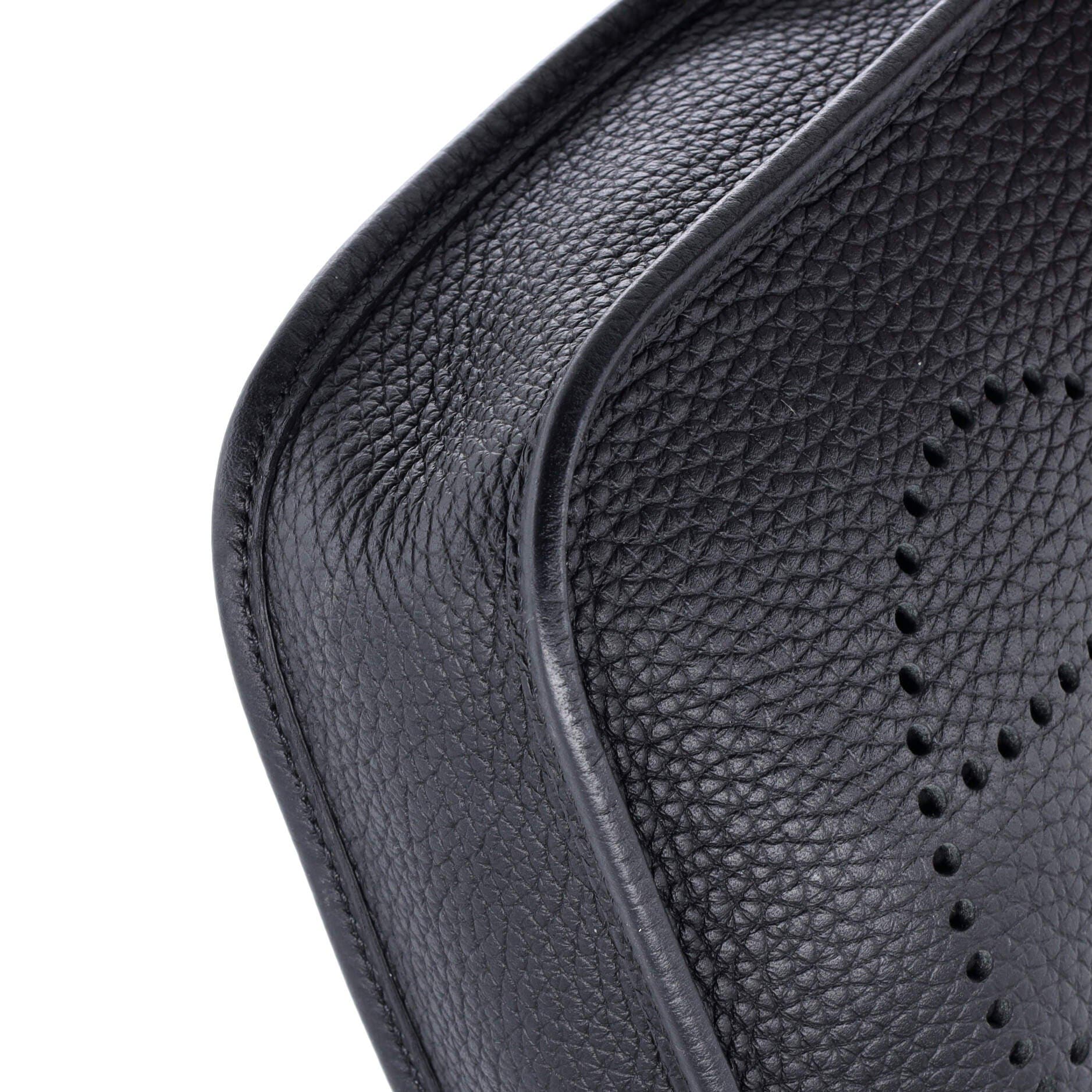 Pre-Owned Hermes Evelyne Bag Gen III Clemence TPM, Alternate, color, Noir