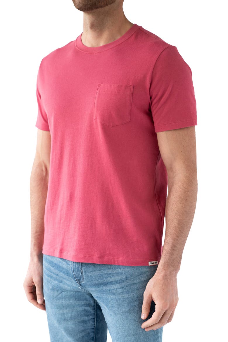 Men's Signature Pocket T-Shirt, Alternate, color, BRICK RED