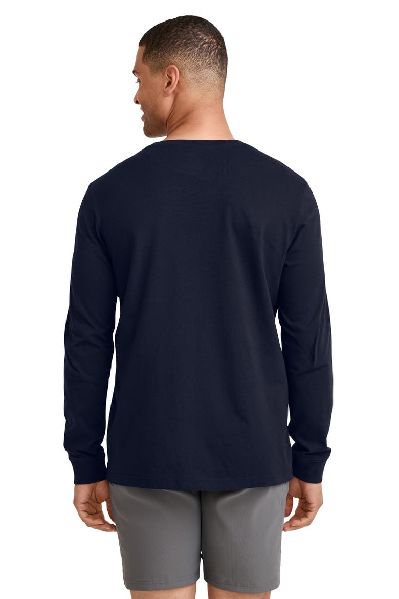 Men's 100% Cotton Legacy Long Sleeve Crew Neck T-Shirt, Alternate, color, Jockey Blue