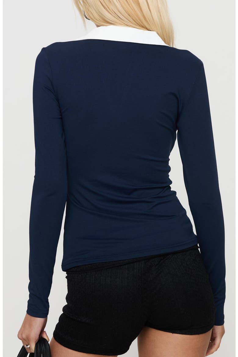 Challenger Collar Top, Alternate, color, NAVY