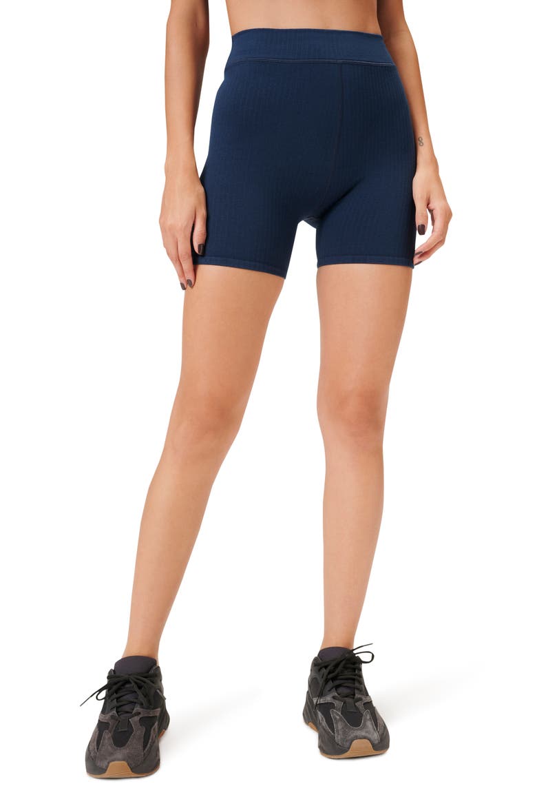 Seamless Rib Bike Shorts, Main, color, TWILIGHT001