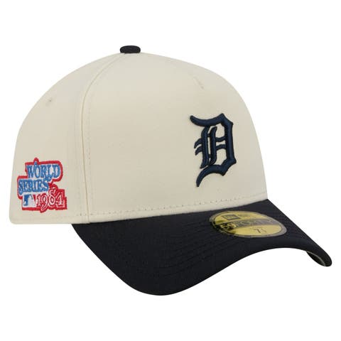 Men's New Era Cream Detroit Tigers Chrome A-Frame 59FORTY Fitted Hat
