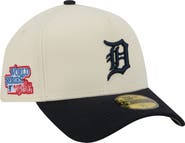 New Era Men's New Era Cream Detroit Tigers Chrome A-Frame 59FORTY Fitted Hat