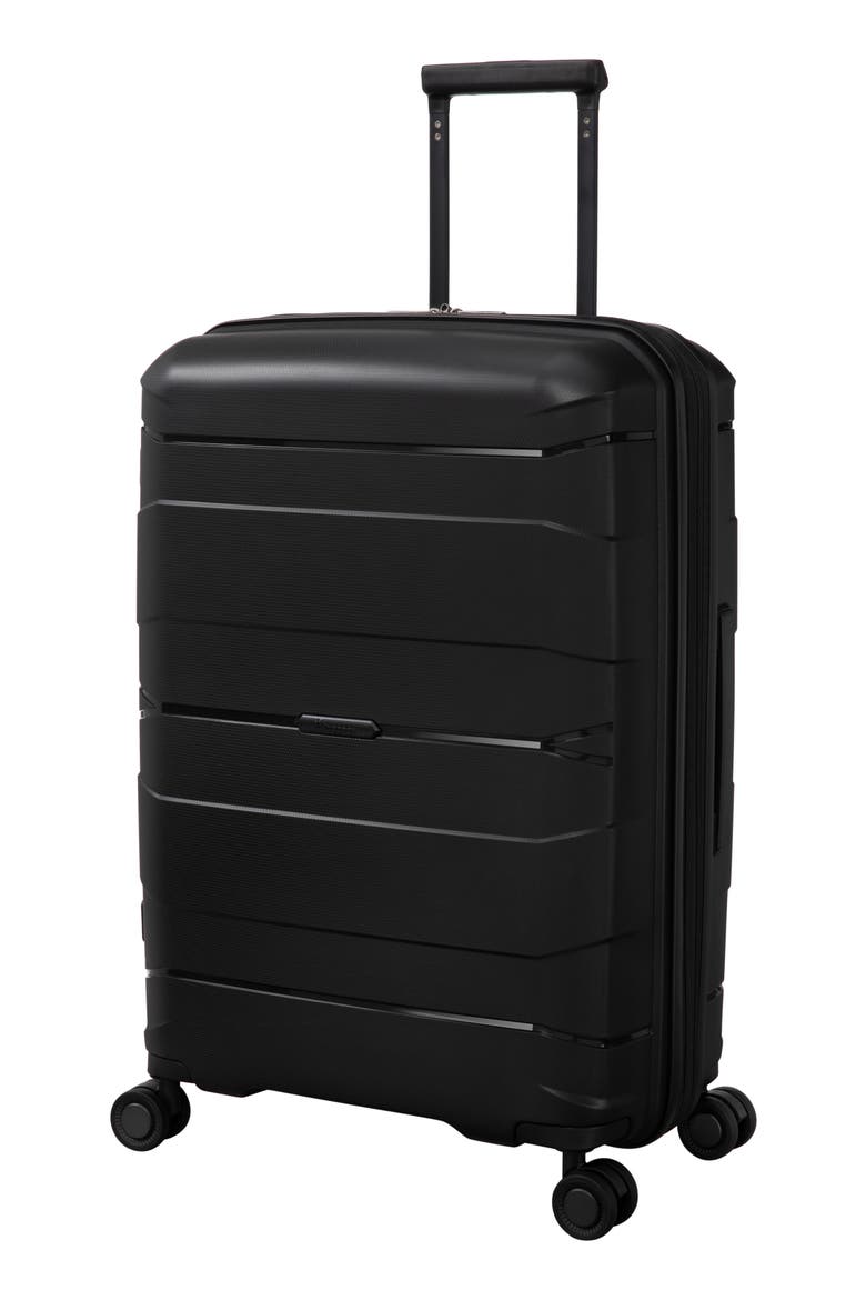 Momentous 27-Inch Hardside Spinner Luggage, Main, color, BLACK