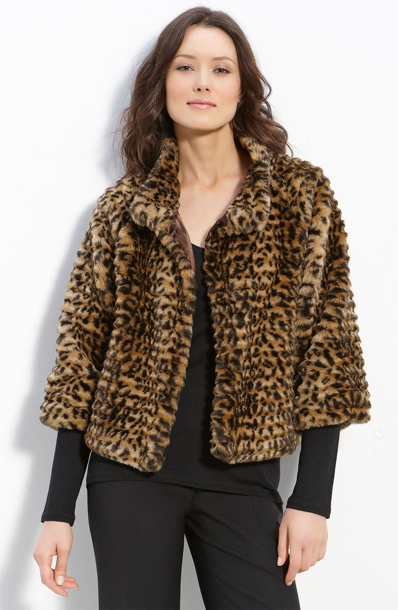 Via Spiga 'Andrea' Faux Fur Jacket, Main, color, 