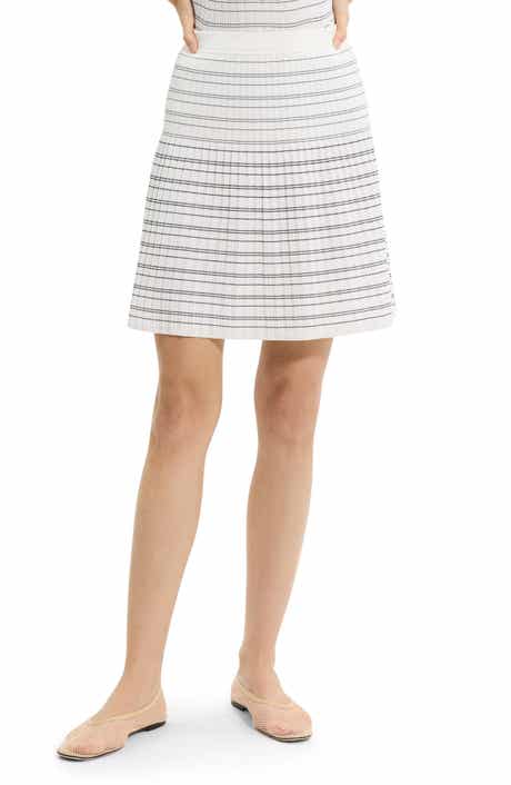 Theory Rib Stripe Skirt