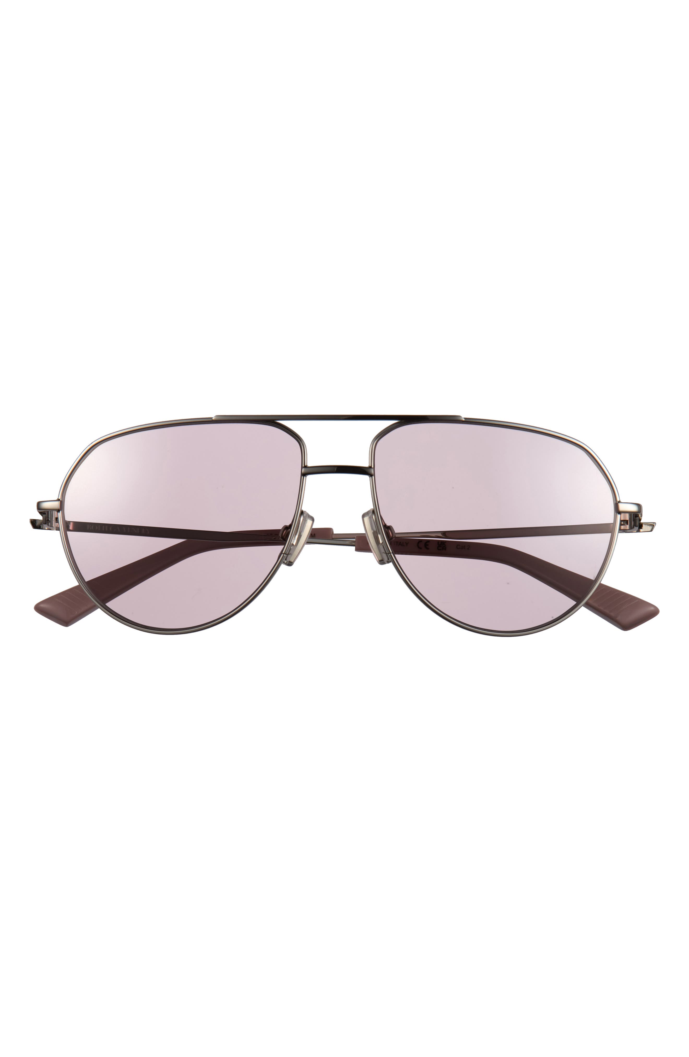 Gender Inclusive 61mm Square Aviator Sunglasses