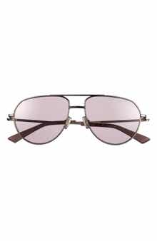 Gender Inclusive 61mm Square Aviator Sunglasses