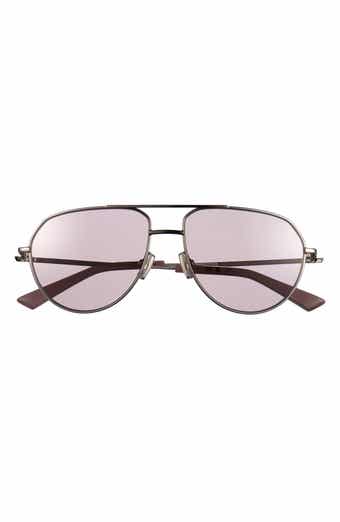 Gender Inclusive 61mm Square Aviator Sunglasses