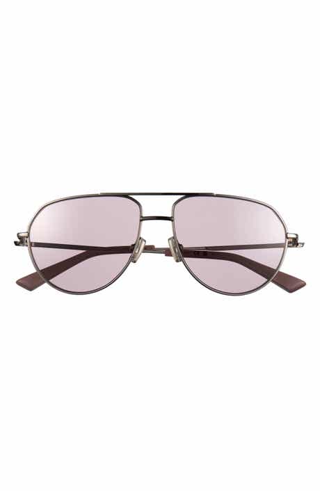 Gender Inclusive 61mm Square Aviator Sunglasses