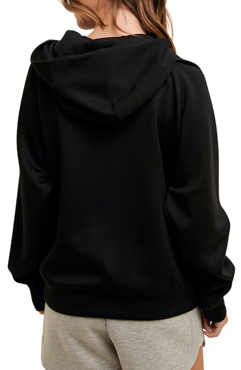 WISHLIST Oversize Pullover Hoodie, Alternate, color, Black