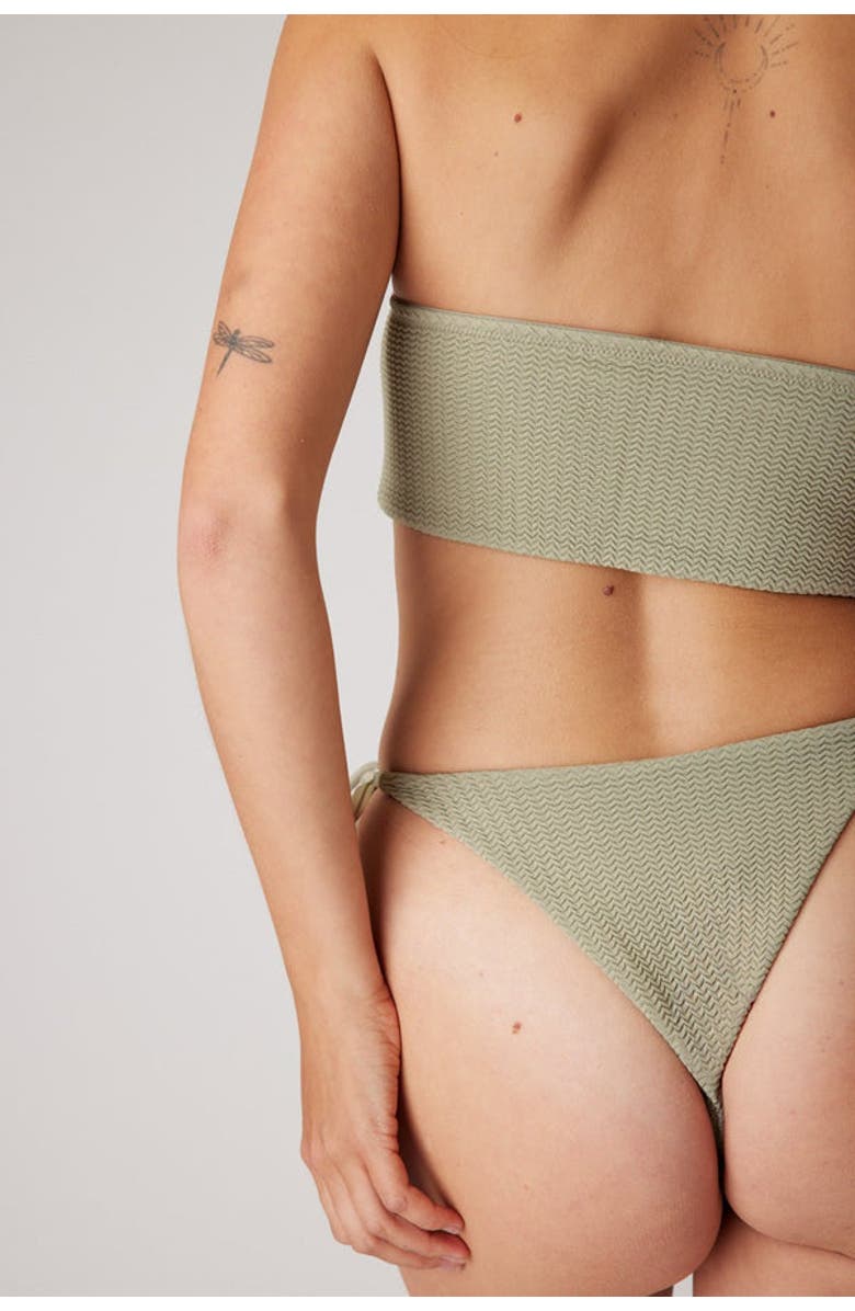 LONDRE BODYWEAR The Bandeau - Ripple, Alternate, color, Soft Olive Ripple