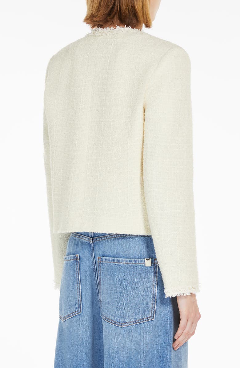 Weekend Max Mara Balia Fray Tweed Jacket, Alternate, color, 