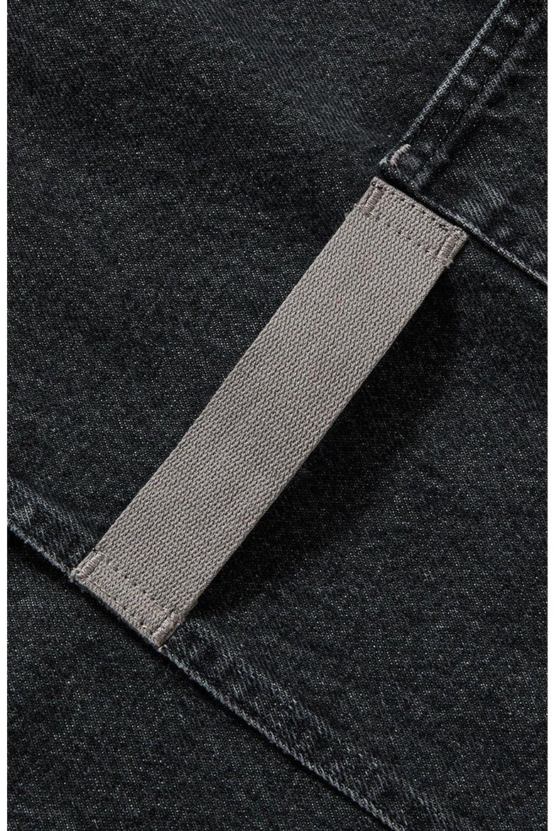 The Crossback Apron - Oyster Grey Denim, Alternate, color, Oyster