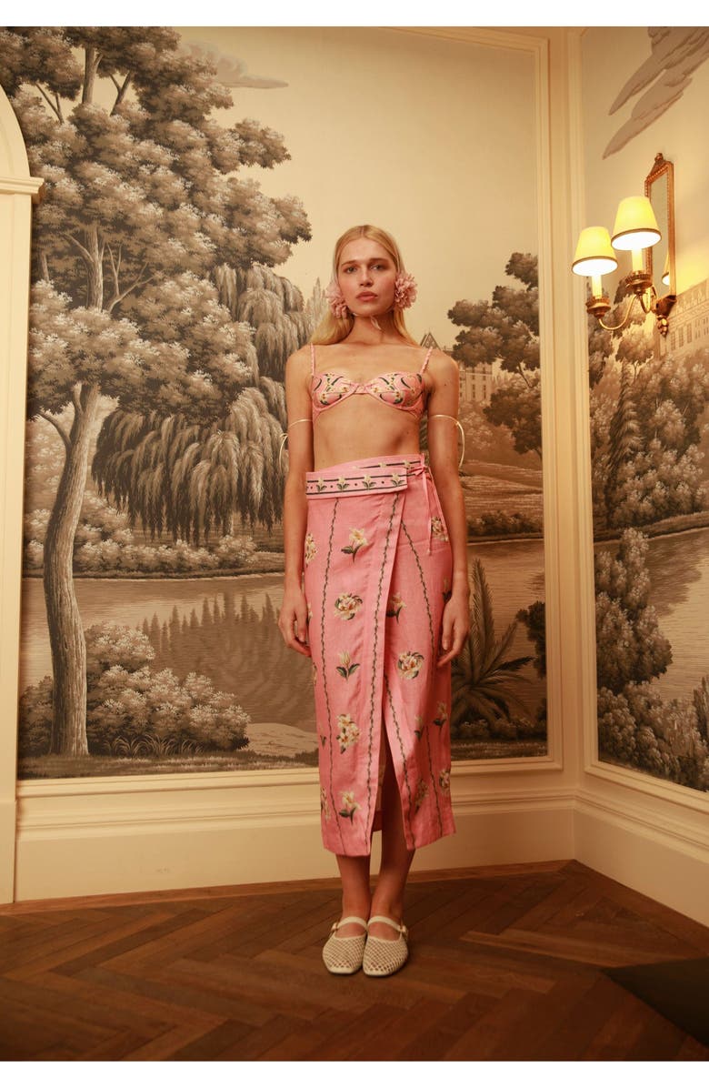 Agua by Agua Bendita Magdalena Promesa Bikini Top, Alternate, color, Multicolor