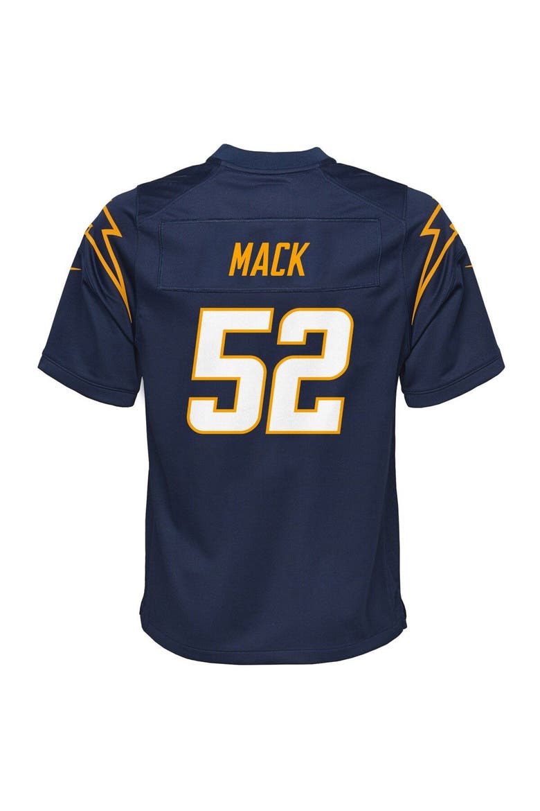 Youth Nike Khalil Mack Navy Los Angeles Chargers Game Jersey, Alternate, color, Navy