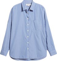 Alex Mill Jo Stripe Cotton Poplin Button-Up Shirt