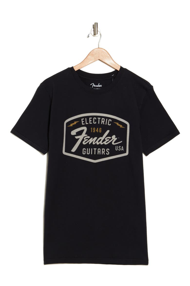 Fender Graphic T-Shirt, Alternate, color, BLACK