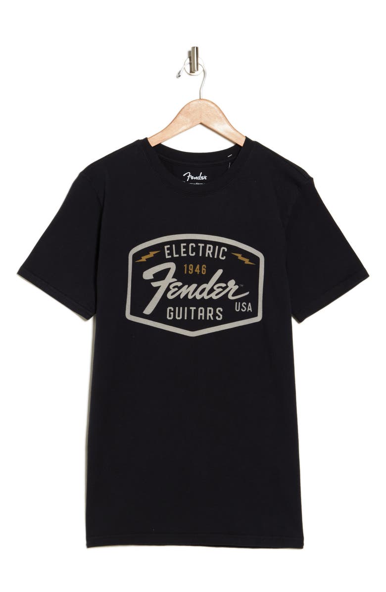 American Needle Fender Graphic T-Shirt, Alternate, color, Black