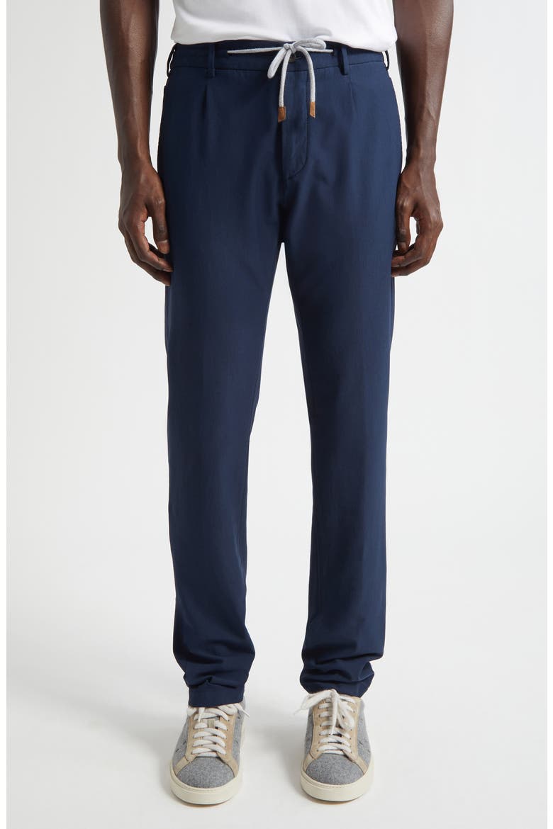 Stretch Cotton Blend Joggers, Main, color, BLUE