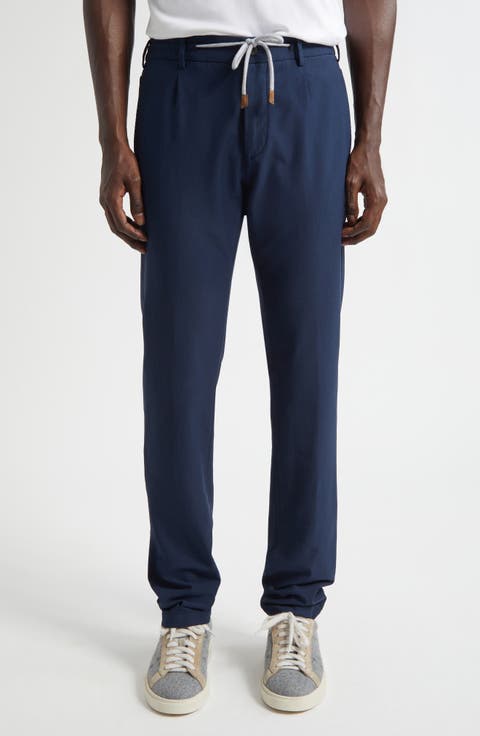 Stretch Cotton Blend Joggers