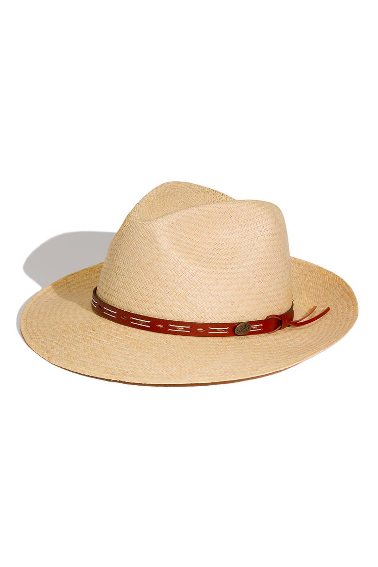 'Cutler' Straw Hat, Main, color, NATURAL