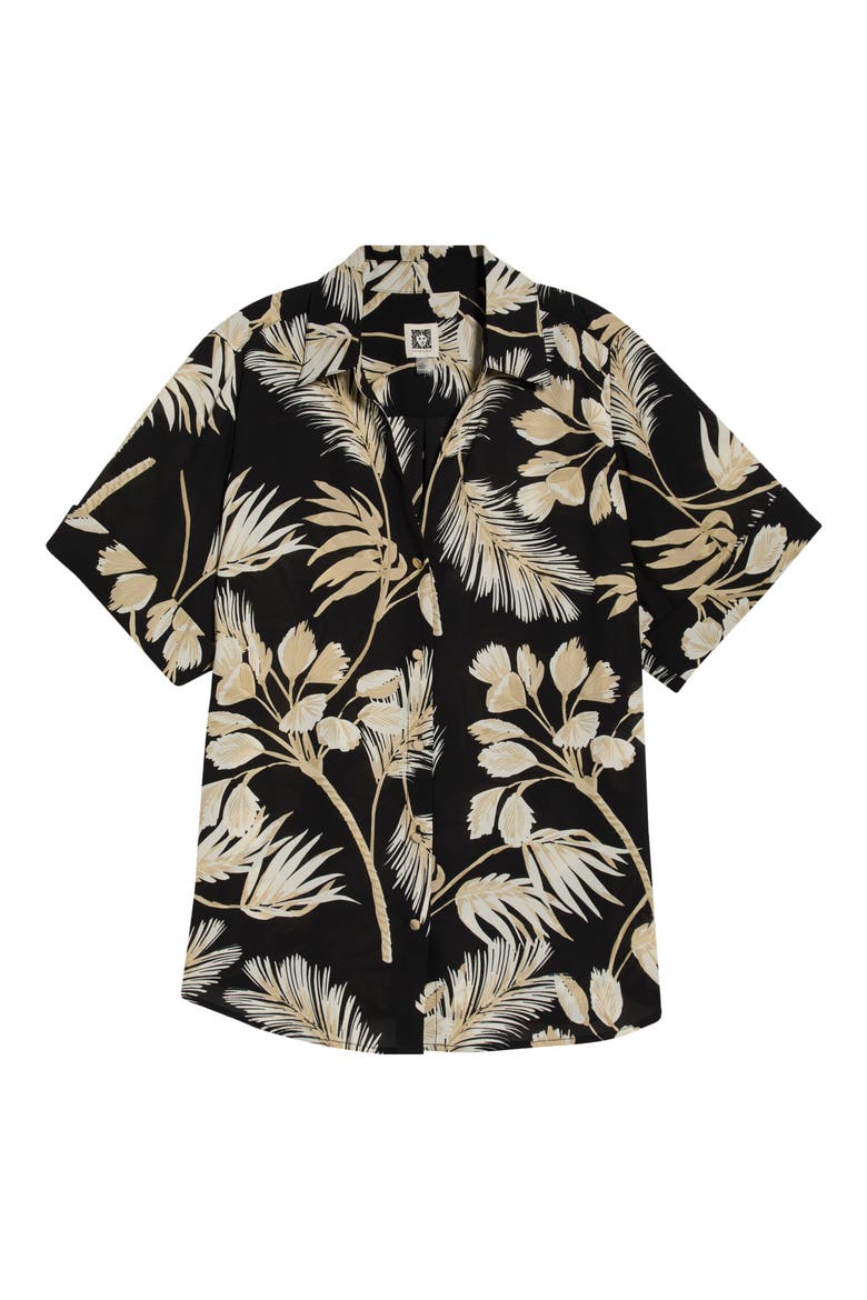 Floral Print Shirt, Alternate, color, ANNE BLACK MULTI