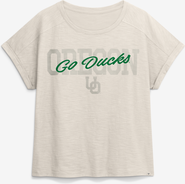 FANATICS Women's Fanatics Natural Oregon Ducks Hometown Premium Oversized Boxy T-Shirt