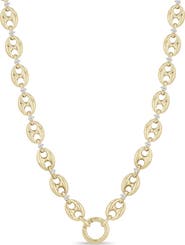 Zoë Chicco 14K Gold Diamond Large Mariner Link Enhancer Necklace