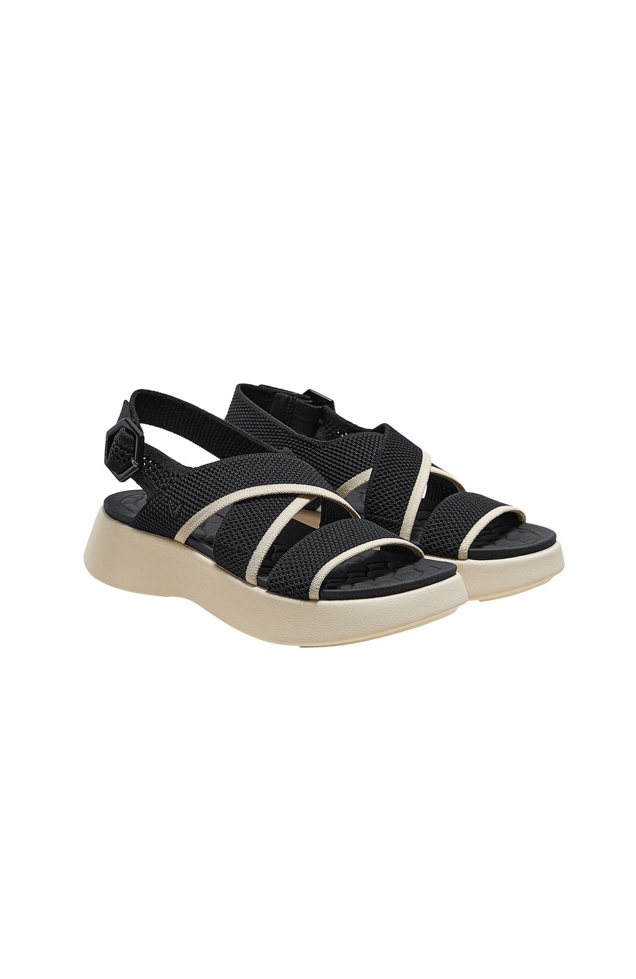 AdaptAll Sport Sandals, Main, color, Black Cream Ivory