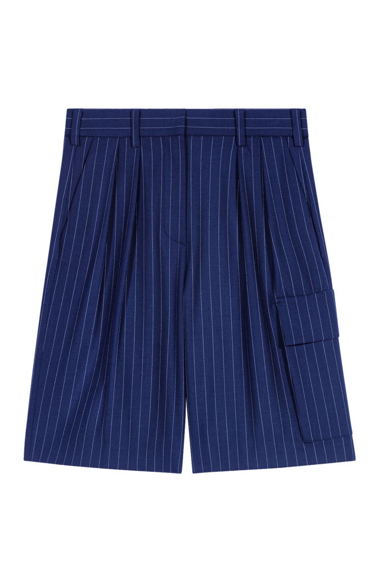 maje Striped Bermuda shorts, Alternate, color, 