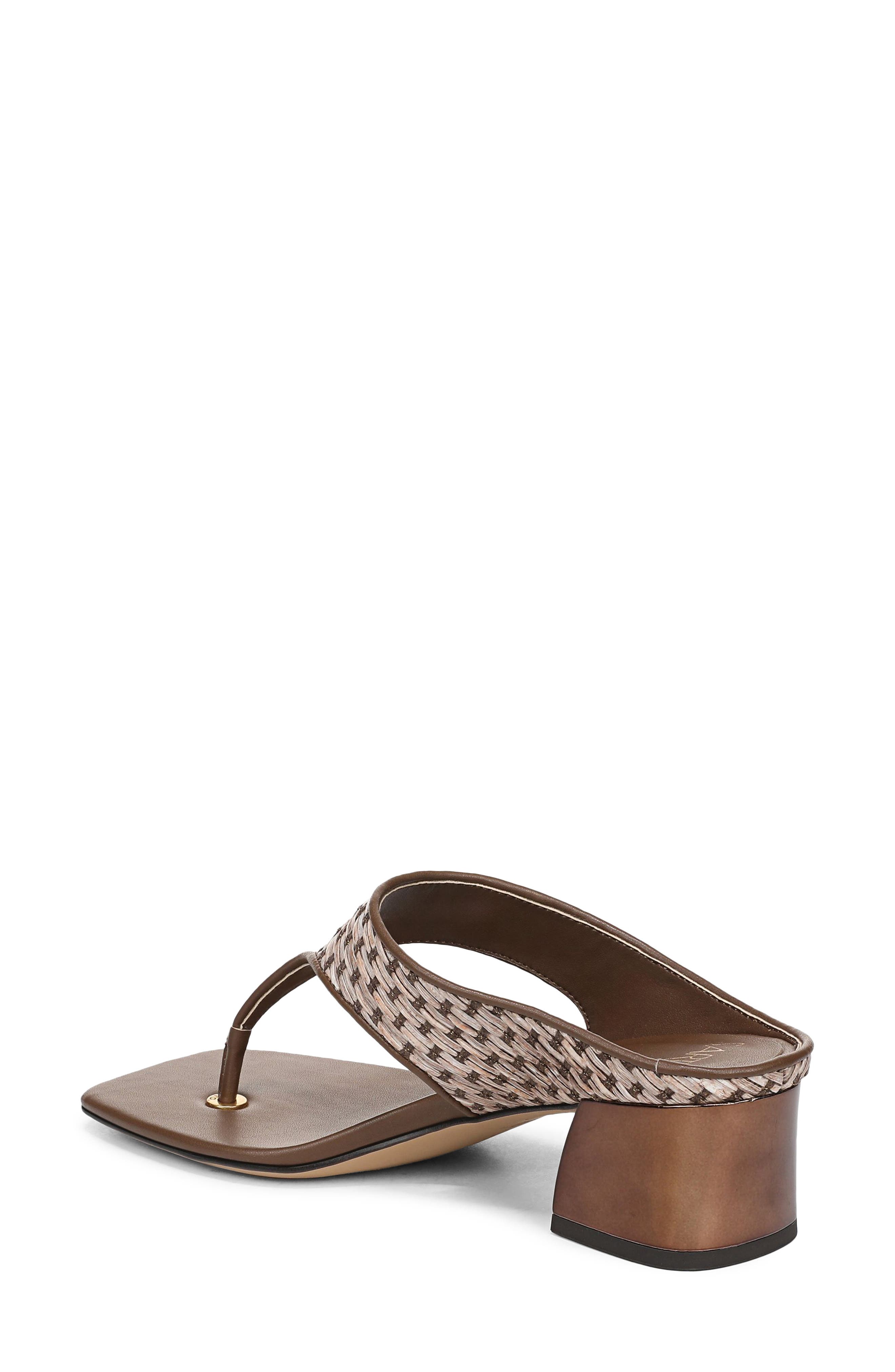 Kayla Block Heel Sandal, Alternate, color, BROWN