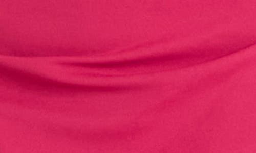 Maggy London Ruched Short Sleeve Midi Dress In Red