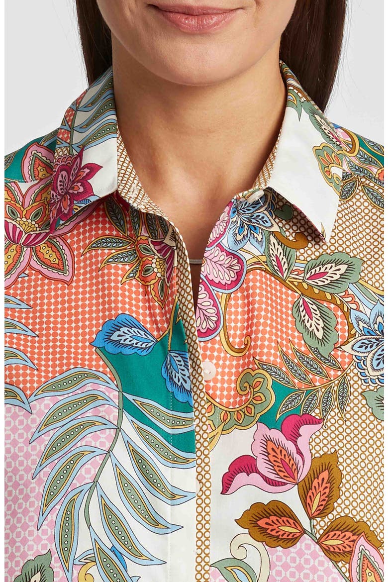 Charlie Floral Paisley Cotton Button-Up Shirt, Alternate, color, MULTI PAISLEY