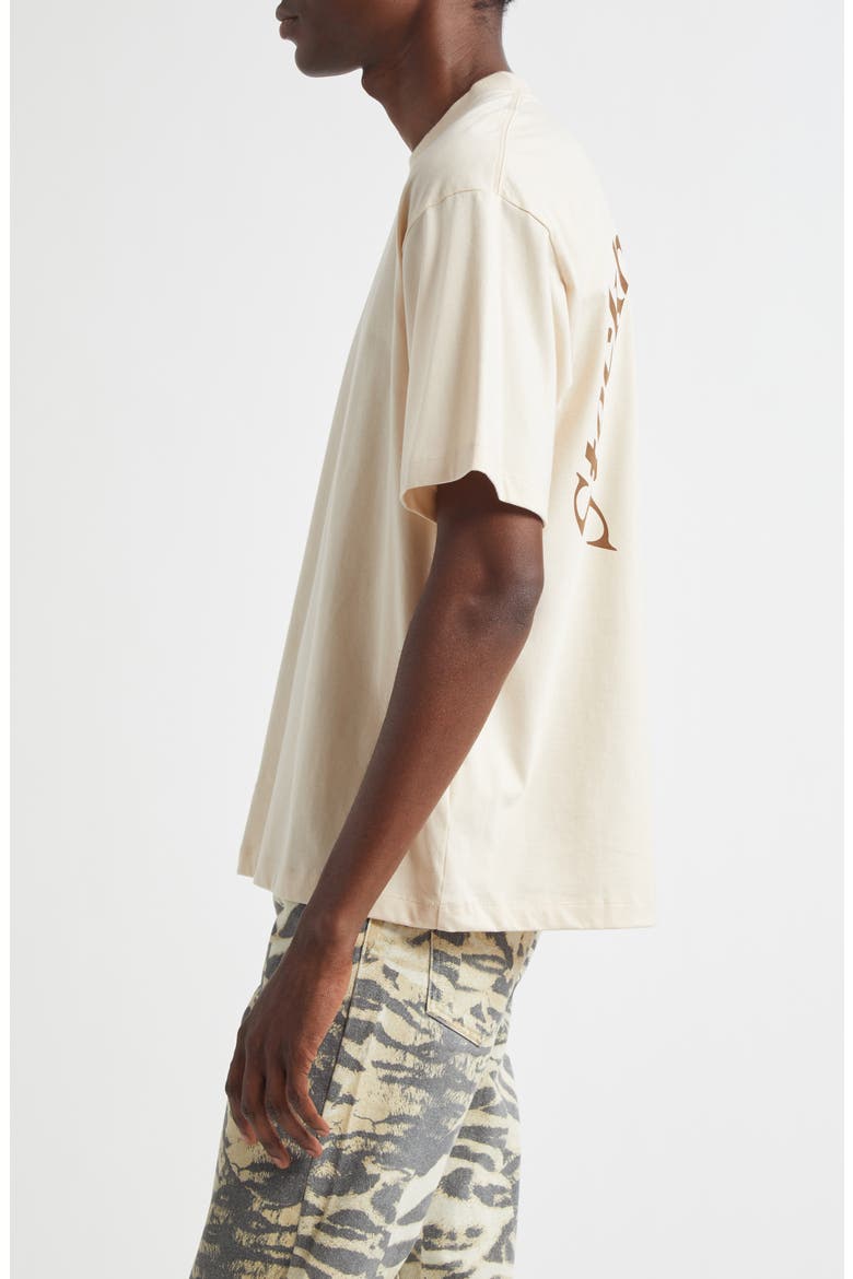 Back Logo Organic Cotton Graphic T-Shirt, Alternate, color, CREAM
