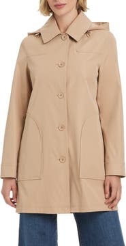 Kate Spade Water Resistant Coat with Removable Hood
