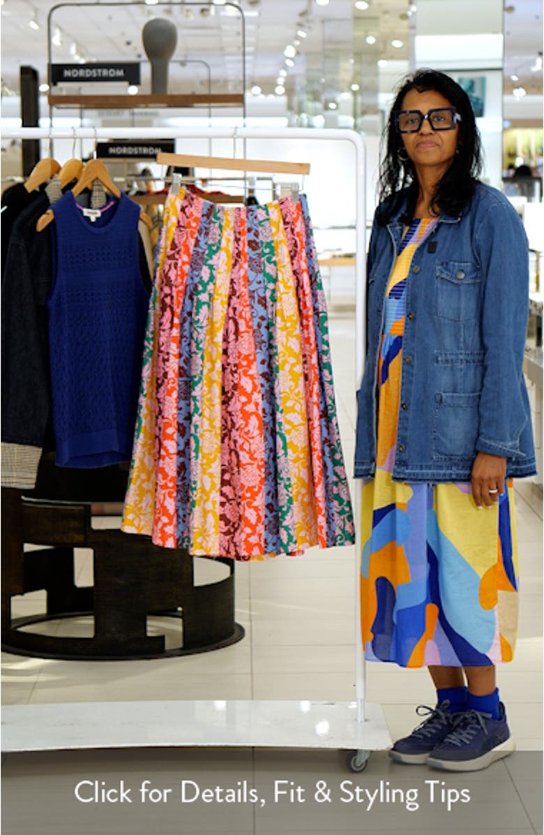 Valentina Cotton Poplin Midi Skirt, sales video thumbnail