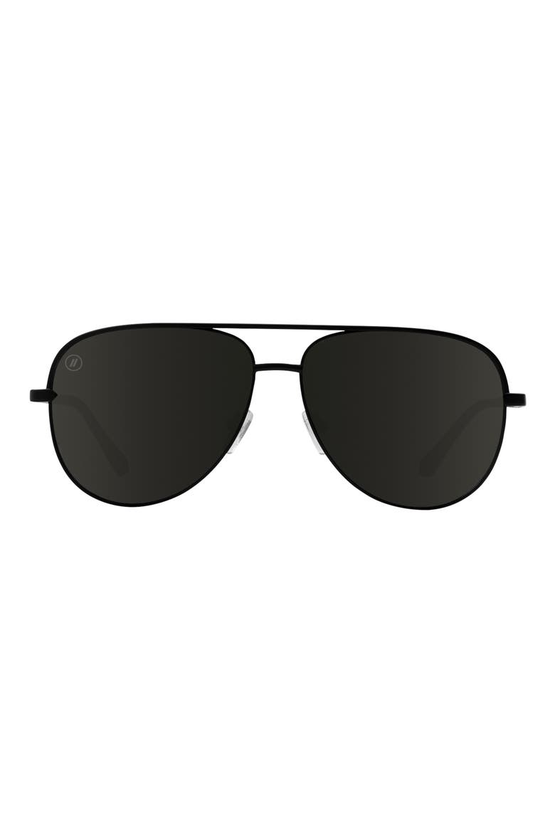60.5mm Shadow Polarized Aviator Sunglasses, Main, color, ASSERTIVE STYLE