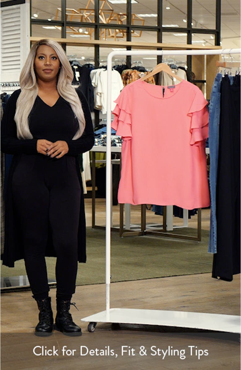 Tiered Ruffle Sleeve Top, sales video thumbnail