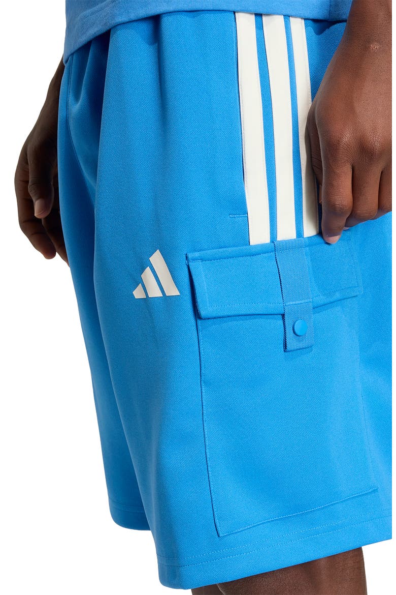 Tiro Recycled Polyester Cargo Shorts, Alternate, color, RAY BLUE/ OFF WHITE/